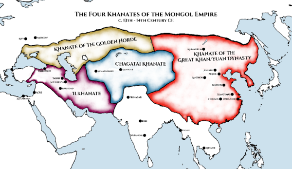 Mongol Empire map