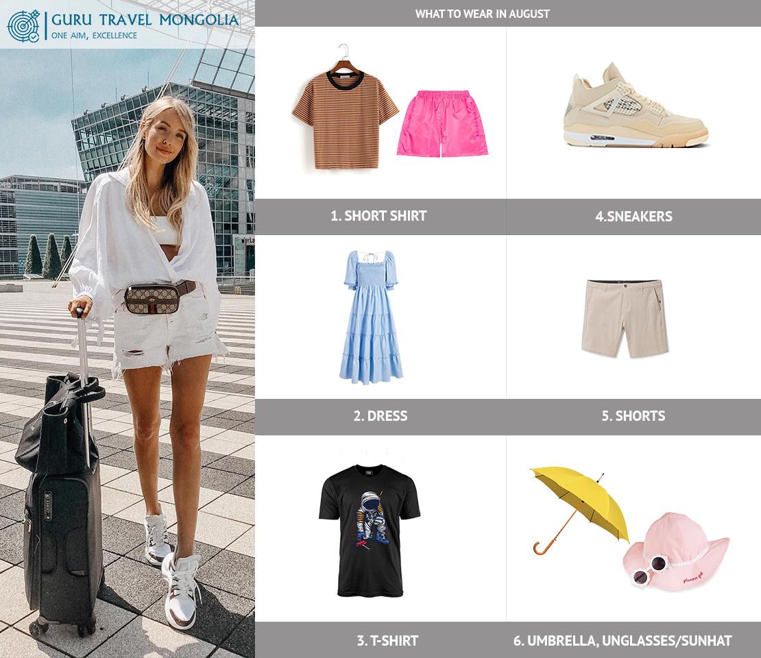 What to wear in August in Mongolia